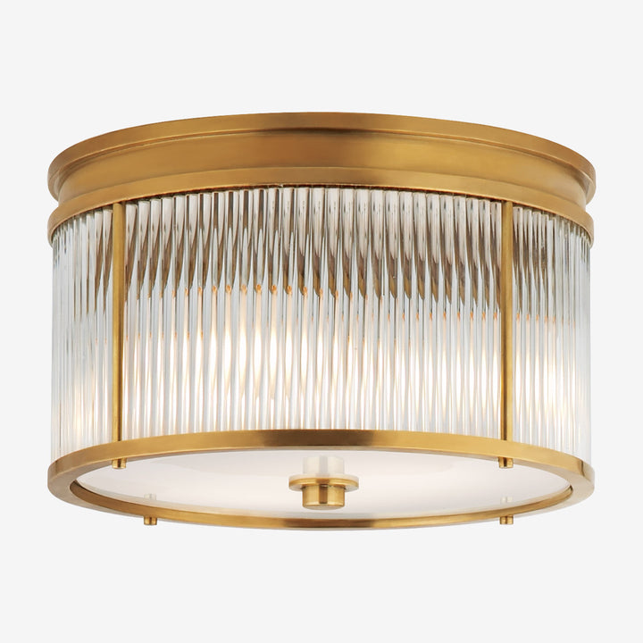 Gold drum flush mount deals ceiling light